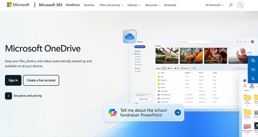 web hosted images onedrive