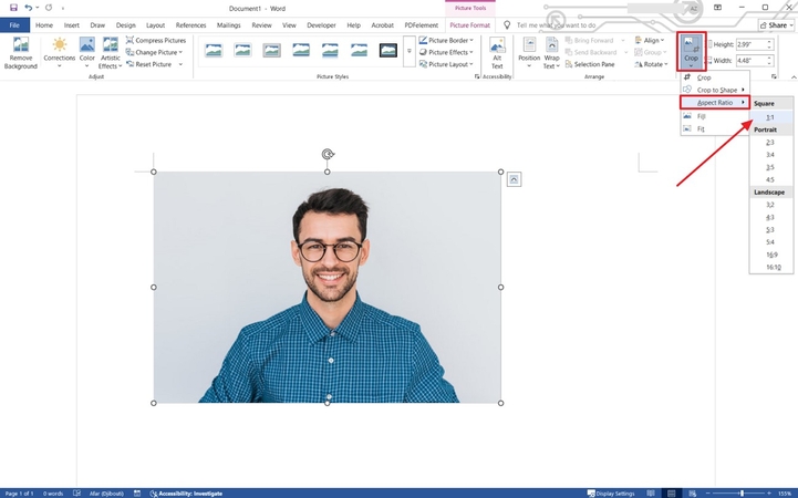 adjust 2x2 image aspect ratio
