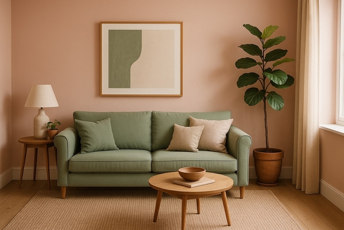 green and pink colour combo