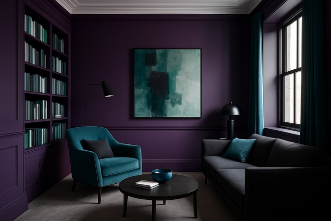 purple gray and teal mix