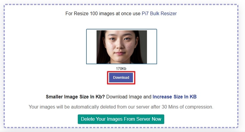 Descargar foto 2x2 redimensionada