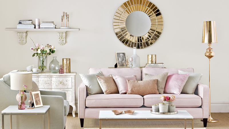 rose gold home accents