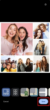 save collage across google photos