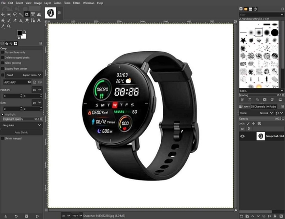 gimp smartwatch photography