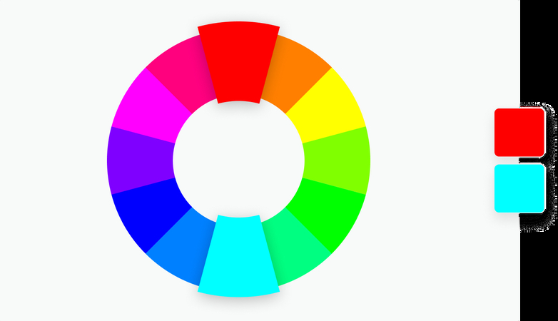 split complementary color scheme