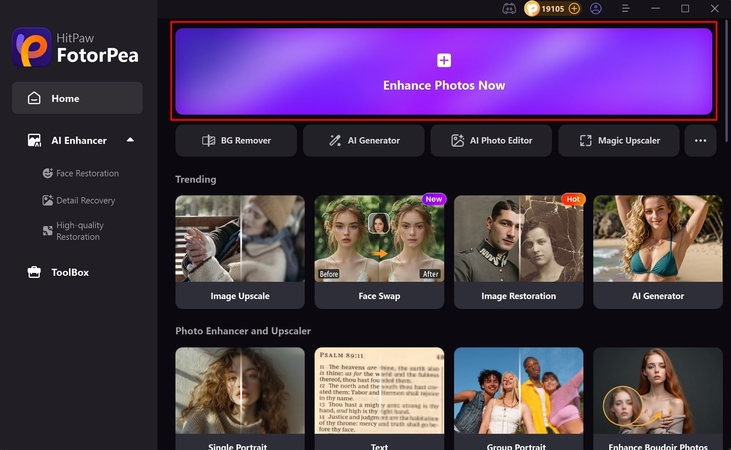 initiate enhancement in fotorpea