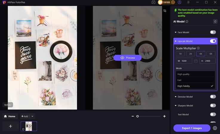 preview collage enhancement fotorpea