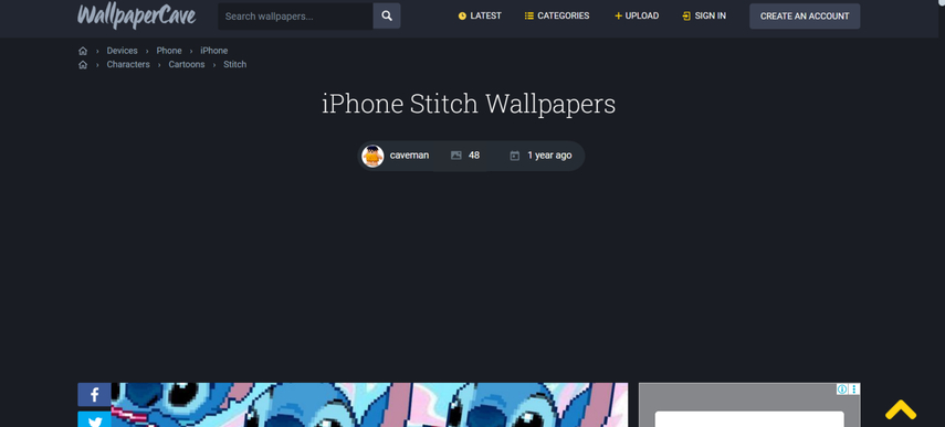 Wallpaper iPhone Stitch