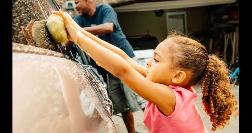 wash dad's car