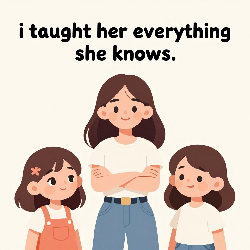 big sister captions comic bold authority style