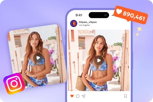 enhance Instagram video with AI