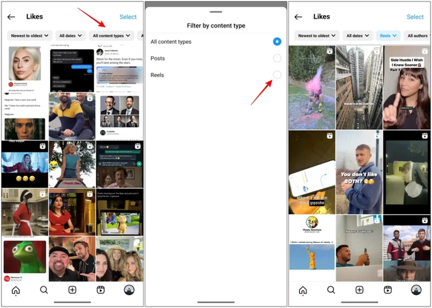 instagram watched video history