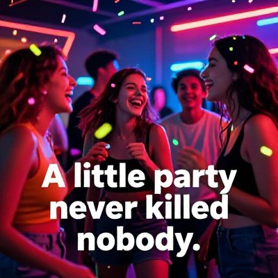night party friends vibe cover