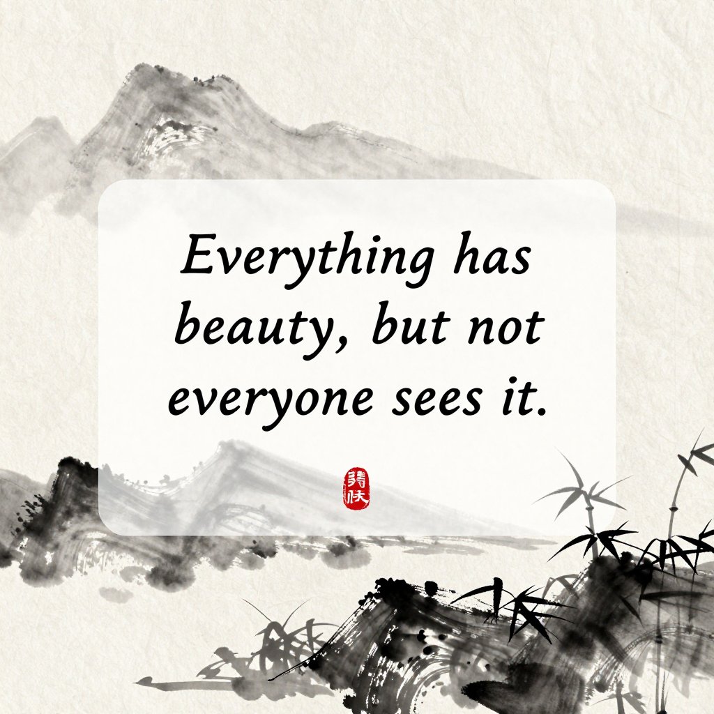 poetic aesthetic quotes instagram ink wash chinese art style