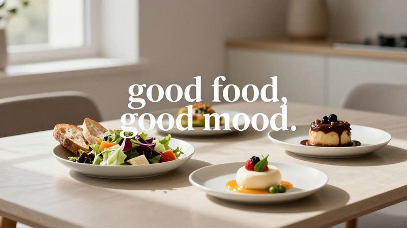 short food captions minimal aesthetic