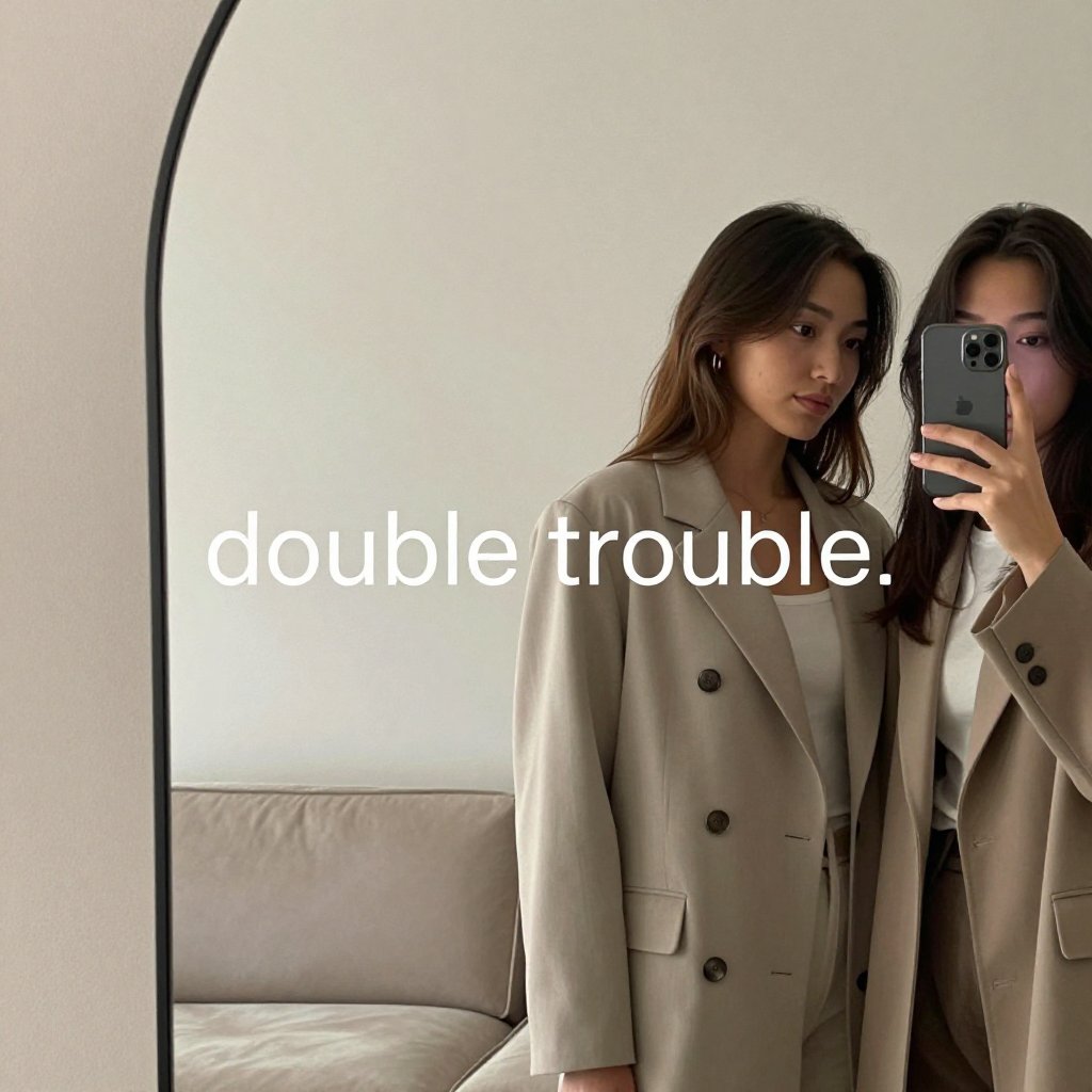 short sister captions minimal fashion aesthetic