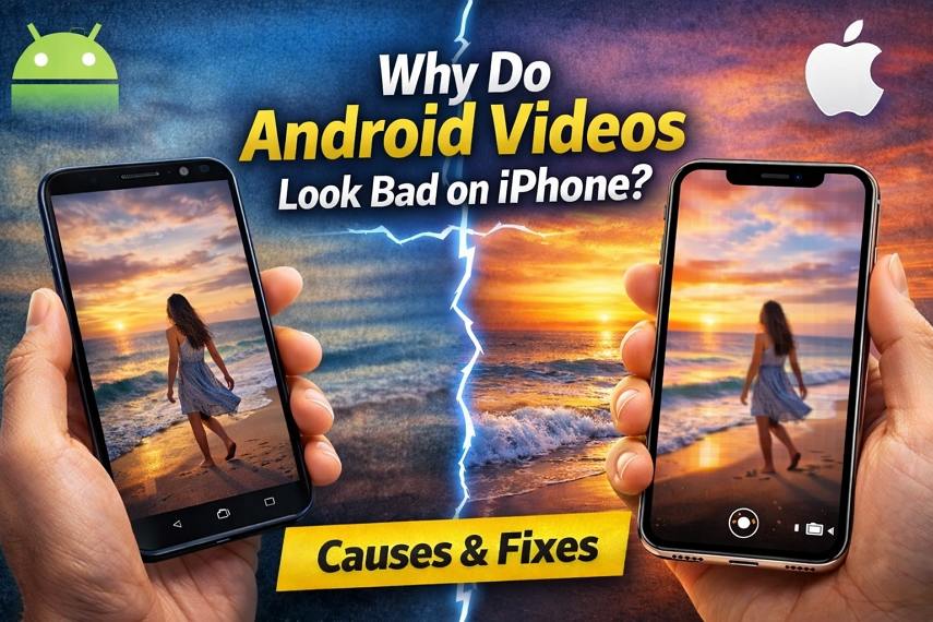 android video look blurry on iphone