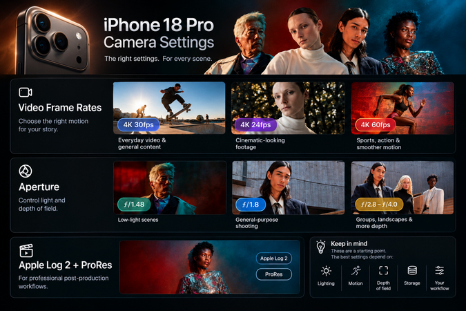Best iPhone 18 Pro camera settings for sharper photos