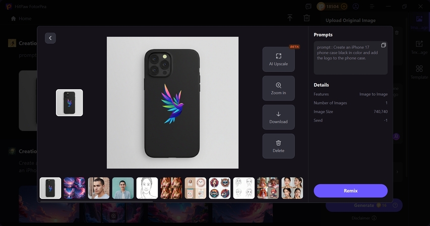download ai image iphone 17 pro