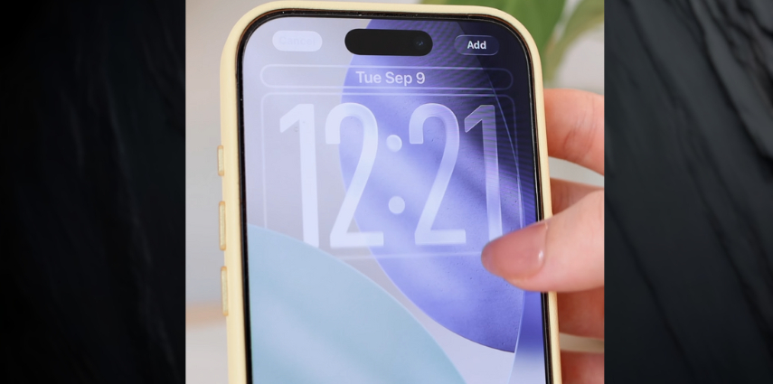 edit lock screen iphone clock-size