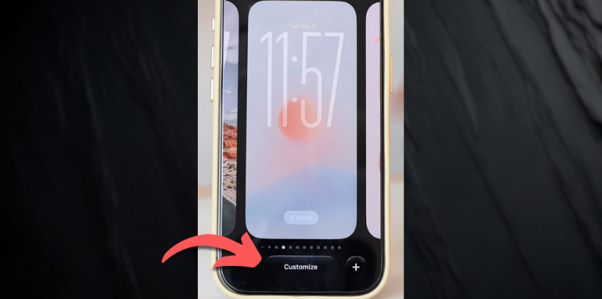 edit lock screen iphone clock