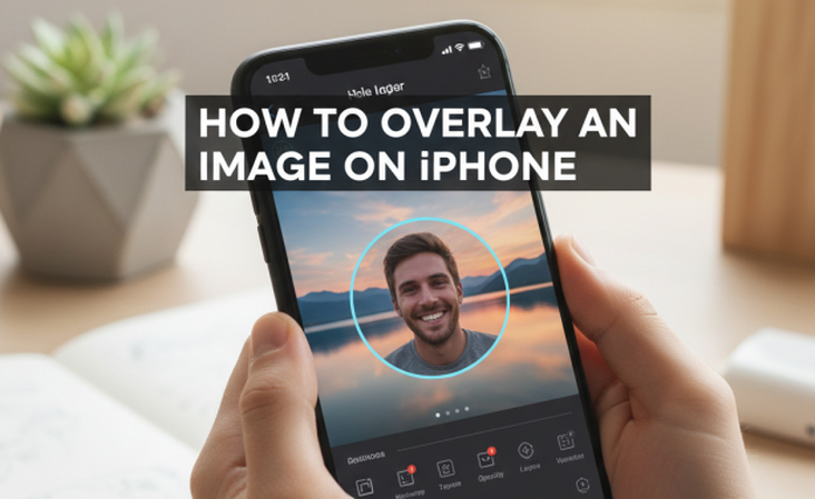 overlay photos on iphone