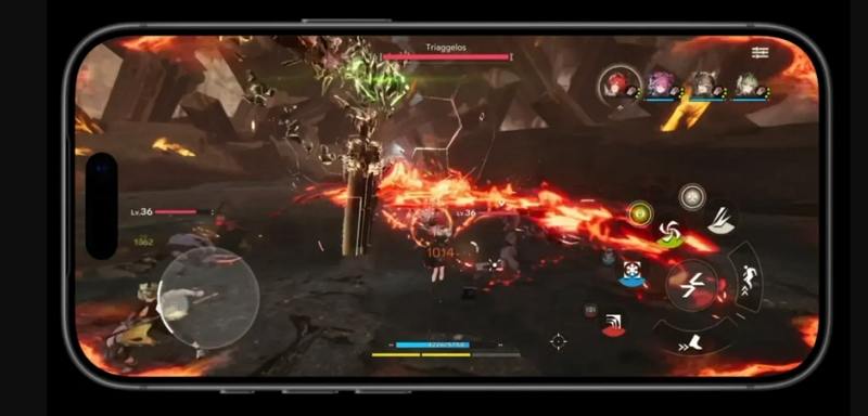 iphone 17 pro playing a game