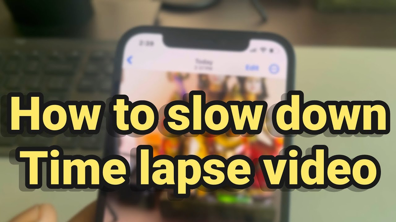 slowing fast moving footage