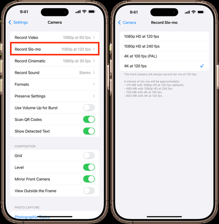 vertical video resolution guide