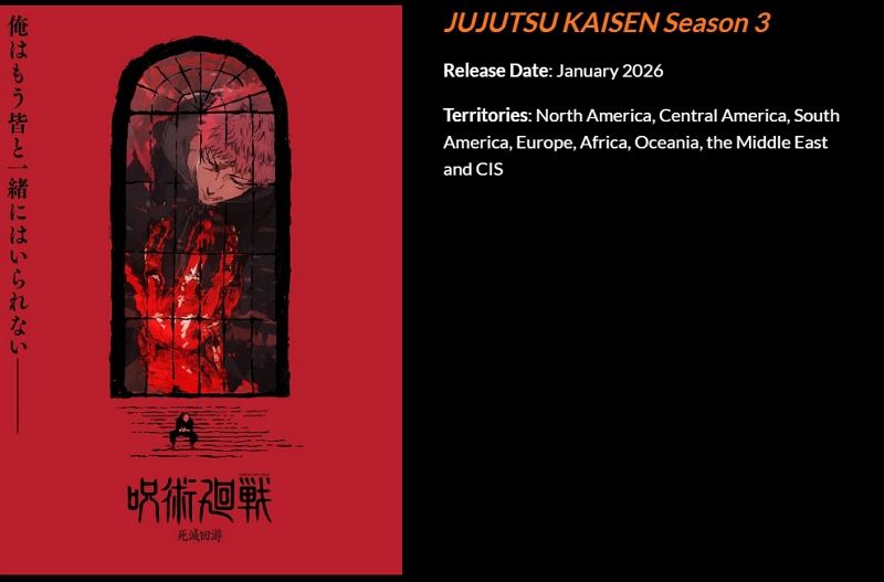jujutsu kaisen season 3 release date