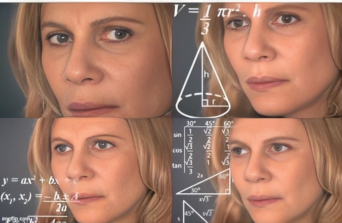 blank confused math lady meme