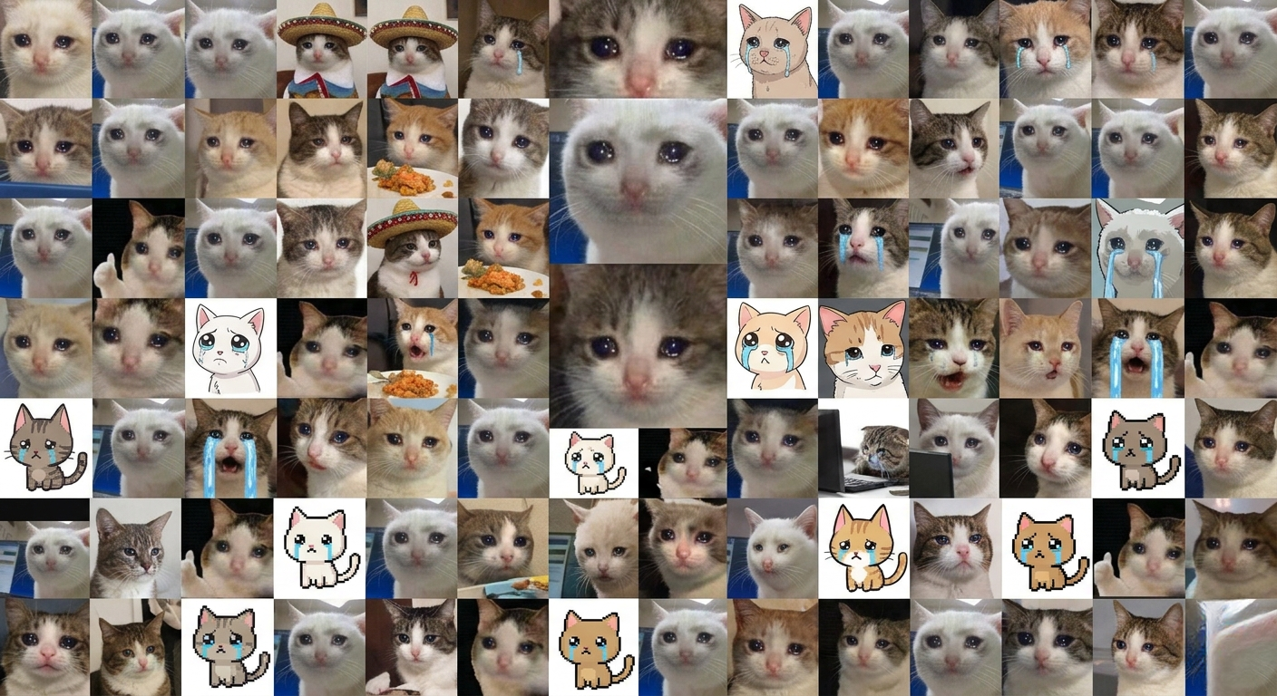 trending crying cat memes