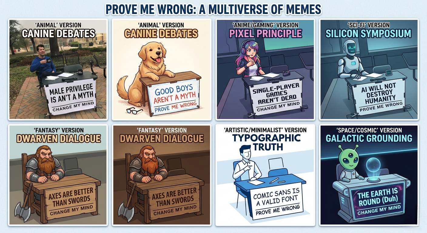 prove me wrong meme recreations