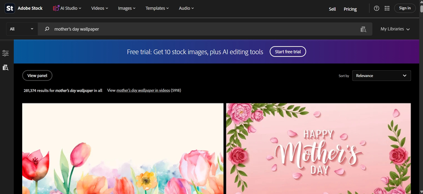 Adobe Stock Mother's Day wallpaper