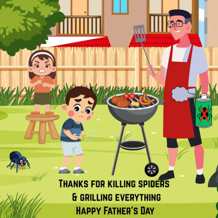 lustiges vatertag meme mit grill papa