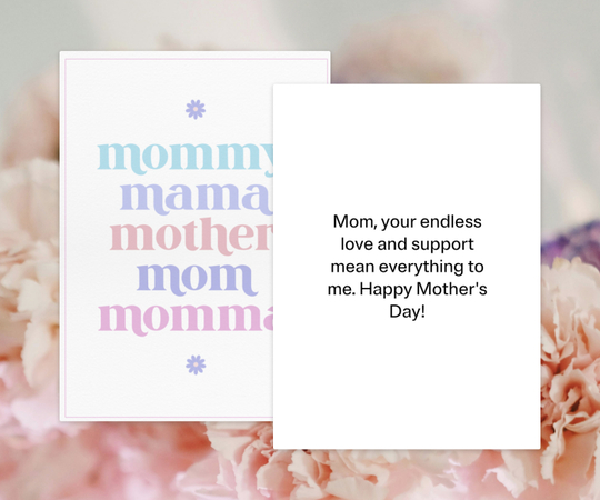 heartfelt emotional AI generated mothers day card