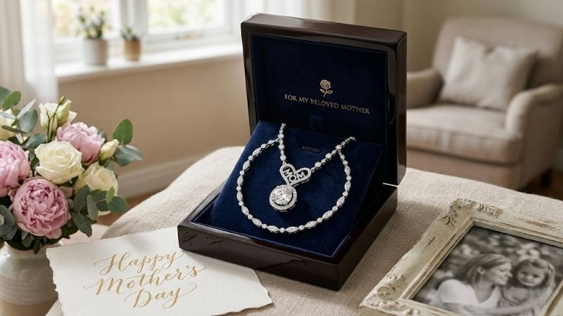 luxury diamond jewelry gift for mothers day