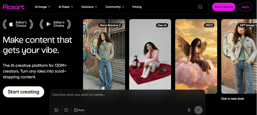 picsart creative trendy AI mothers day card styles