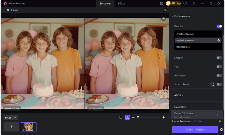 Restore Mom's Childhood Photos