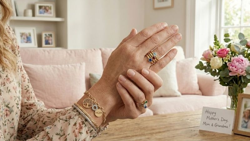 mothers day rings with birthstone for mom