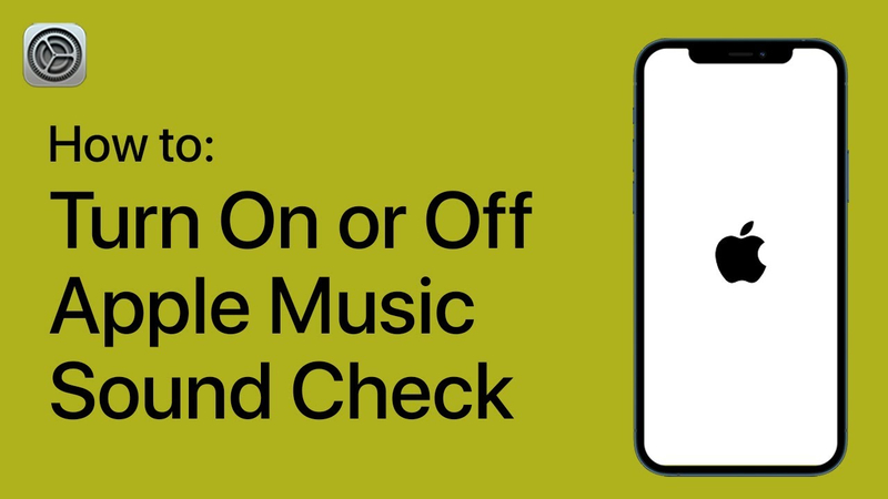 How to Turn On/Off Sound Check in Apple Music