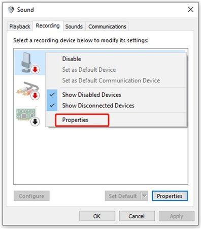 adjust niveles de micrófono