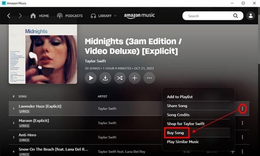 How to Buy Songs on Amazon Music