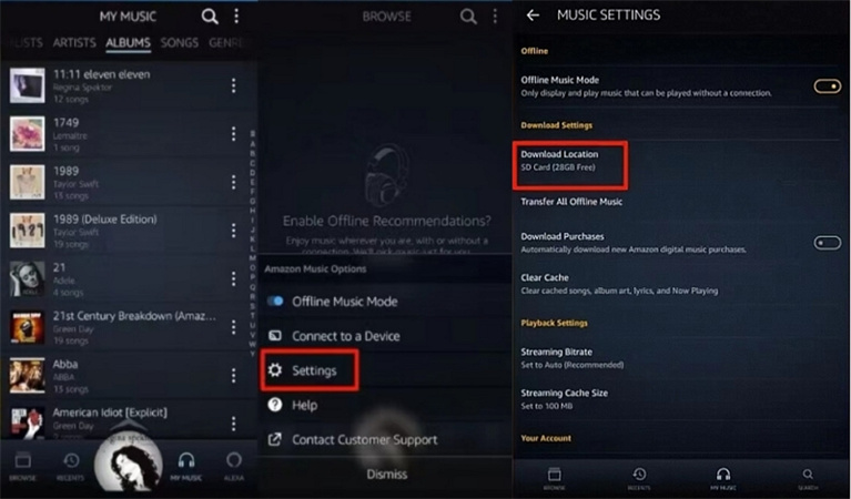 How to Download or Move Amazon Music to SD Card