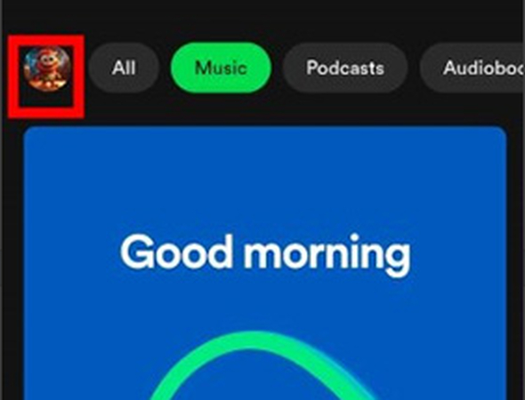 click on the profile icon