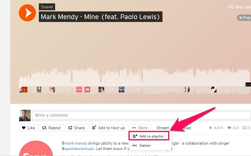 soundcloudでプレイリストを作成する方法