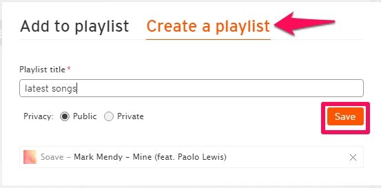 soundcloudでプレイリストを作成する方法は