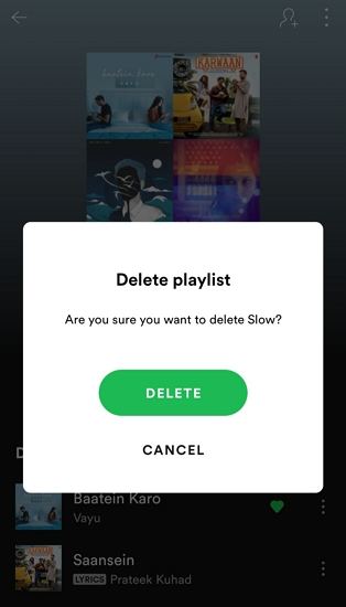 deleted spotify playlists