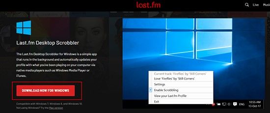 descarga la aplicación last.fm scrobbler de escritorio