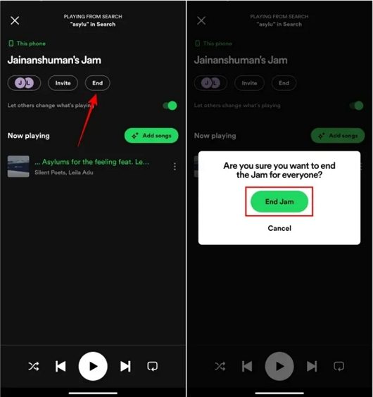 Spotify 데스크톱에서 jam을 시작하는 방법